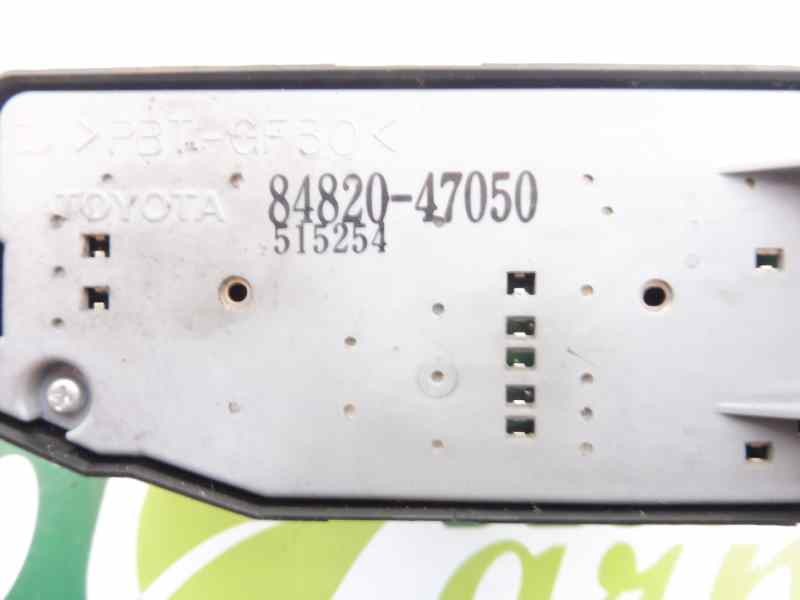 Recambio de mando elevalunas delantero izquierdo para toyota prius (nhw20) sol referencia OEM IAM 8482047050  