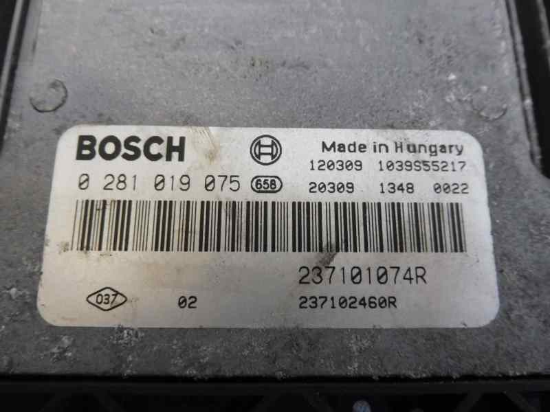 Recambio de centralita motor uce para renault scenic iii grand dynamique referencia OEM IAM 237101074R 0281019075 