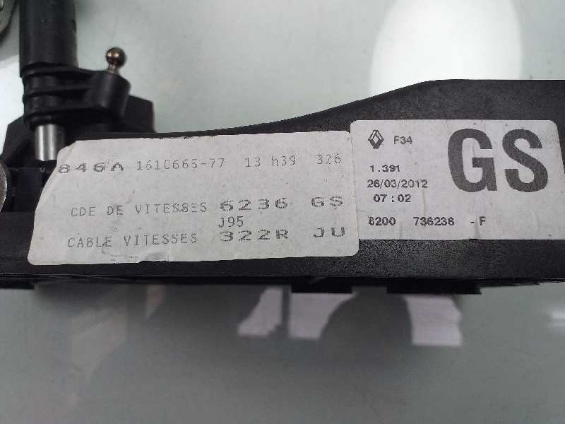 Recambio de palanca cambio para renault scenic iii grand dynamique referencia OEM IAM 8200736236  