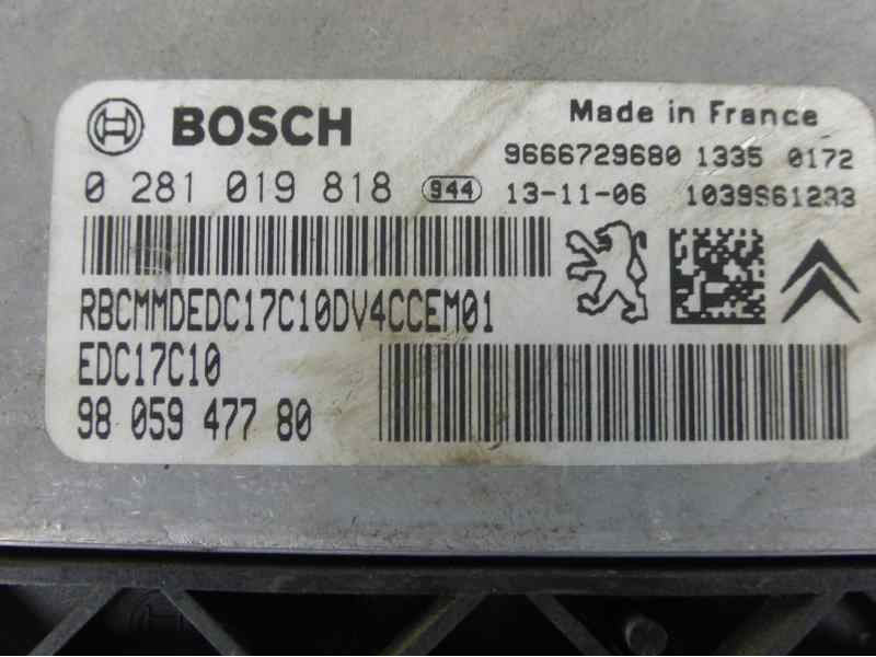 Recambio de centralita motor uce para peugeot 207 207 + referencia OEM IAM 9805947780 0281019818 9666729680