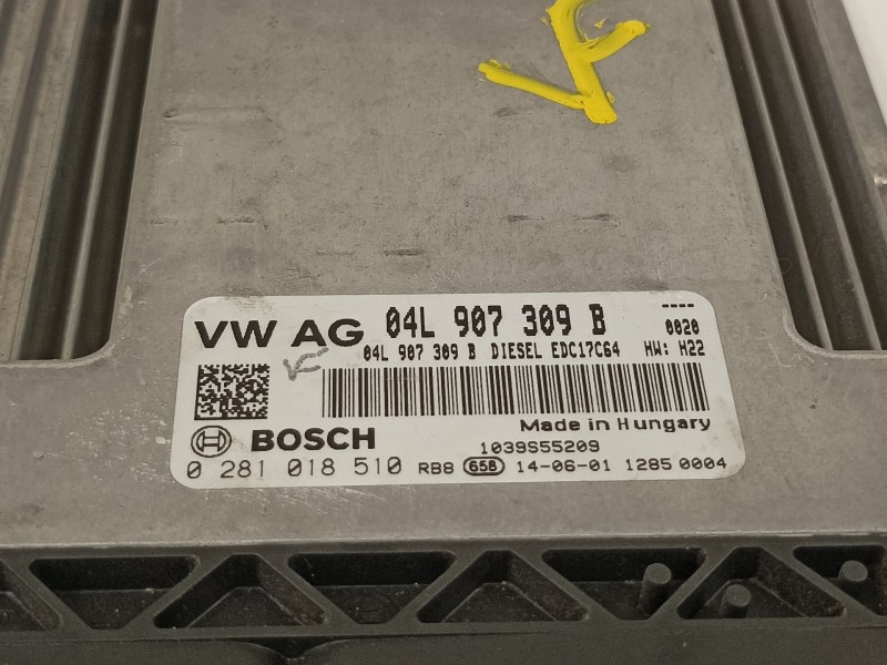 Recambio de centralita motor uce para volkswagen golf vii lim. advance bluemotion referencia OEM IAM 04L907309B 0281018510 