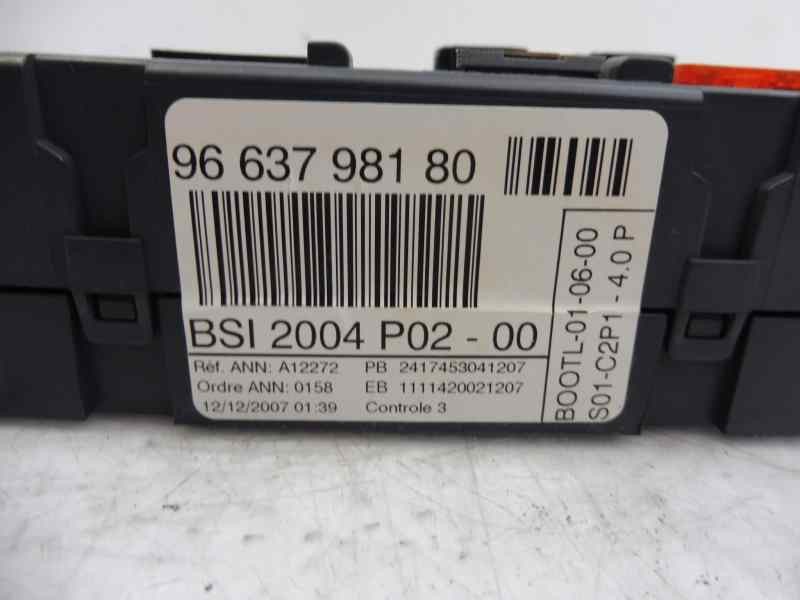 Recambio de caja reles / fusibles para peugeot 308 premium referencia OEM IAM 9663798180 BSI 2004 