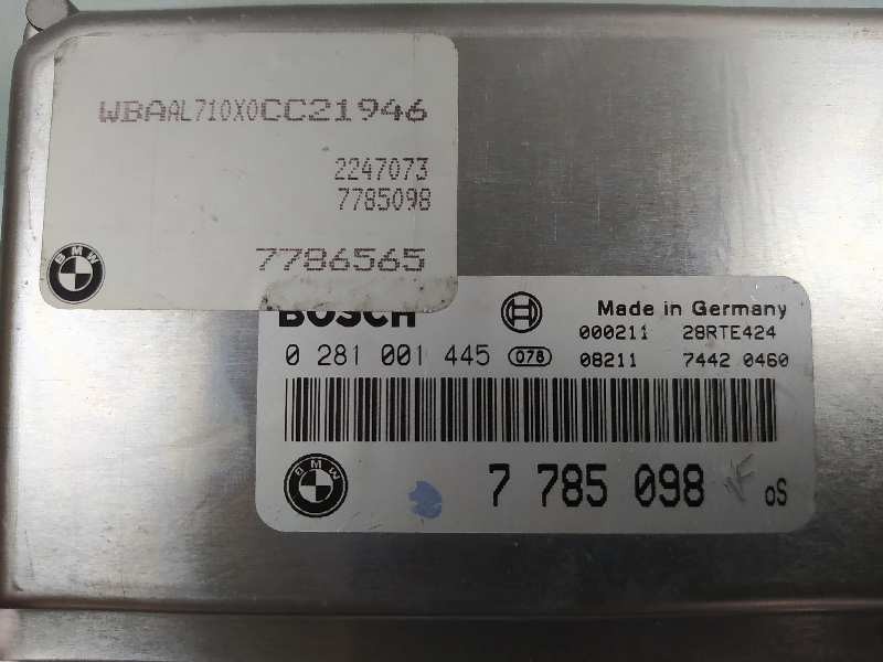 Recambio de centralita motor uce para bmw serie 3 berlina (e46) 320d referencia OEM IAM 13617785098 7786565 0281001445