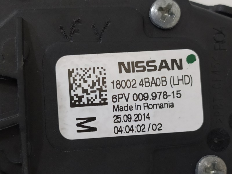 Recambio de potenciometro pedal para nissan qashqai (j11) 360 referencia OEM IAM 180024BA0B 6PV00997815 