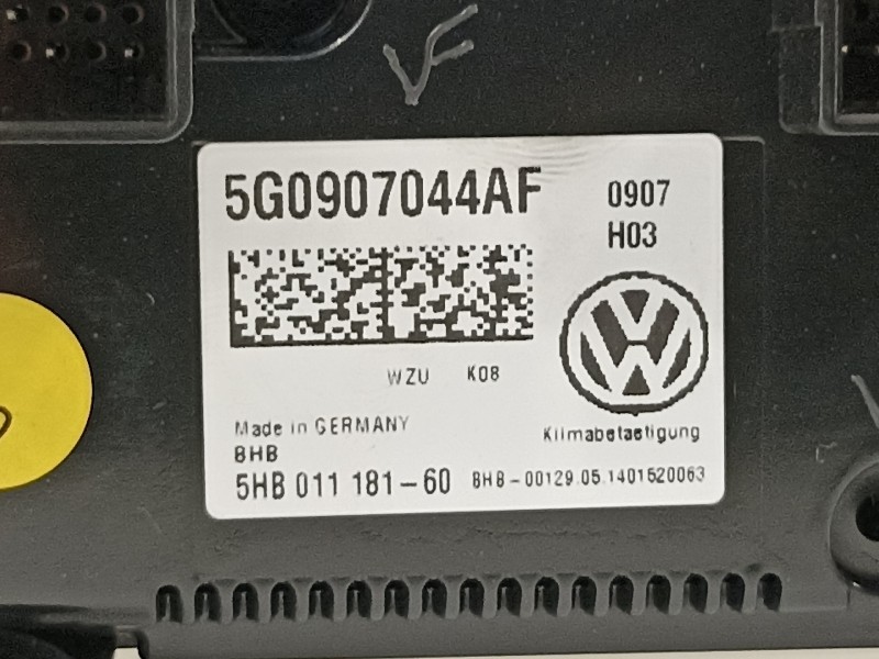 Recambio de mando climatizador para volkswagen golf vii lim. advance bluemotion referencia OEM IAM 5G0907044AF  