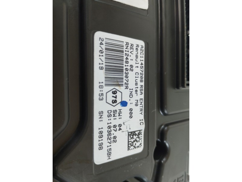 Recambio de cuadro instrumentos para dacia duster ii sl 2019 referencia OEM IAM 248103072R A2C11457208 