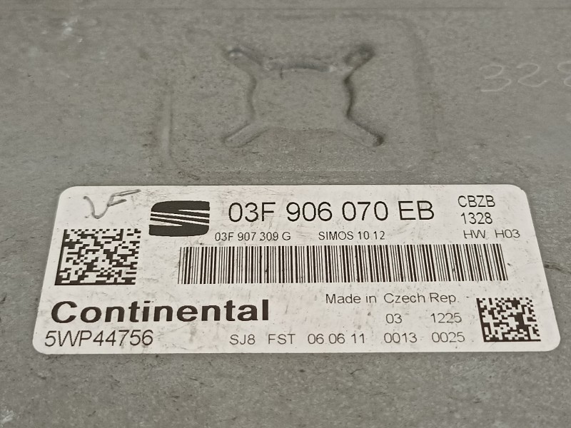 Recambio de centralita motor uce para seat leon (1p1) reference referencia OEM IAM 03F906070EB 5WP44756 