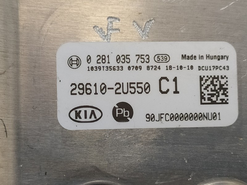 Recambio de centralita cambio automatico para kia optima optima (2015 -2020) referencia OEM IAM 296102U550 0281035753 