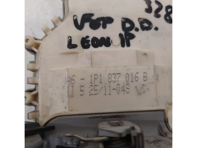 Recambio de cerradura puerta delantera derecha para seat leon (1p1) reference referencia OEM IAM 1P1837016B  