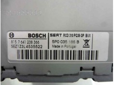 Recambio de sistema audio / radio cd para seat leon (1p1) reference referencia OEM IAM 5P0035186B   2