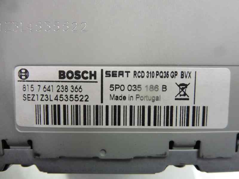 Recambio de sistema audio / radio cd para seat leon (1p1) reference referencia OEM IAM 5P0035186B  