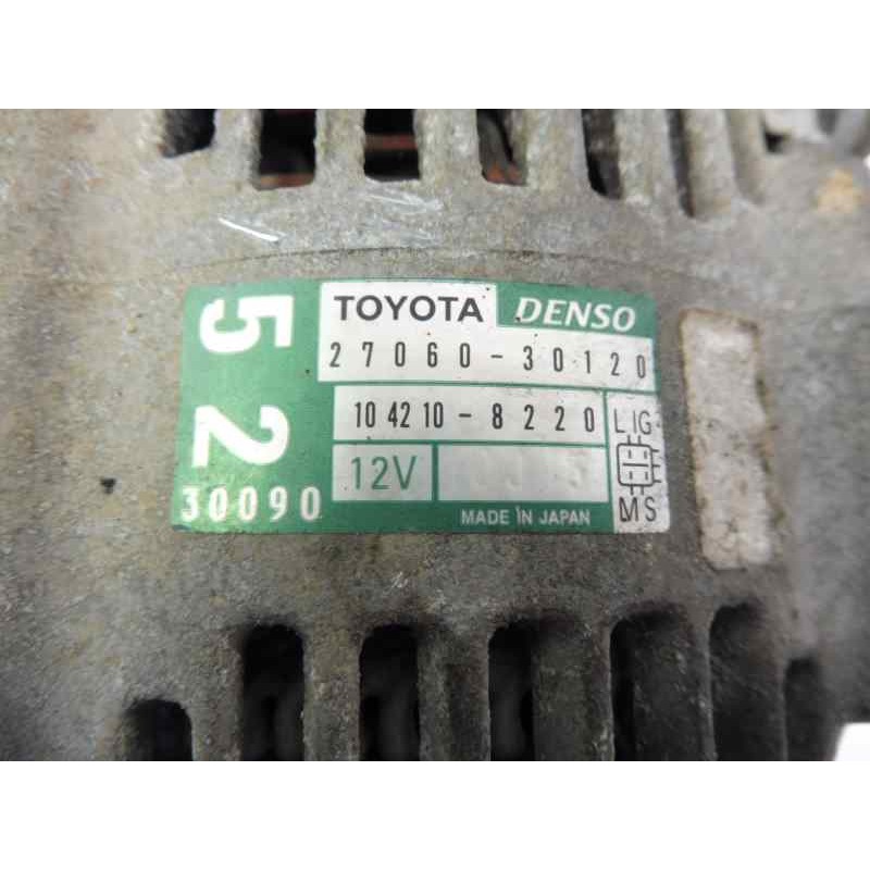 Recambio de alternador para toyota land cruiser (j12) 3.0 d4-d vx referencia OEM IAM 2706030120 1042108220 