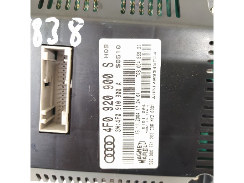 Recambio de cuadro instrumentos para audi a6 berlina (4f2) 3.0 tdi quattro (165kw) referencia OEM IAM 4F0920900G  