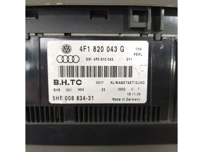 Recambio de mando climatizador para audi a6 berlina (4f2) 3.0 tdi quattro (165kw) referencia OEM IAM 4F1820043G  