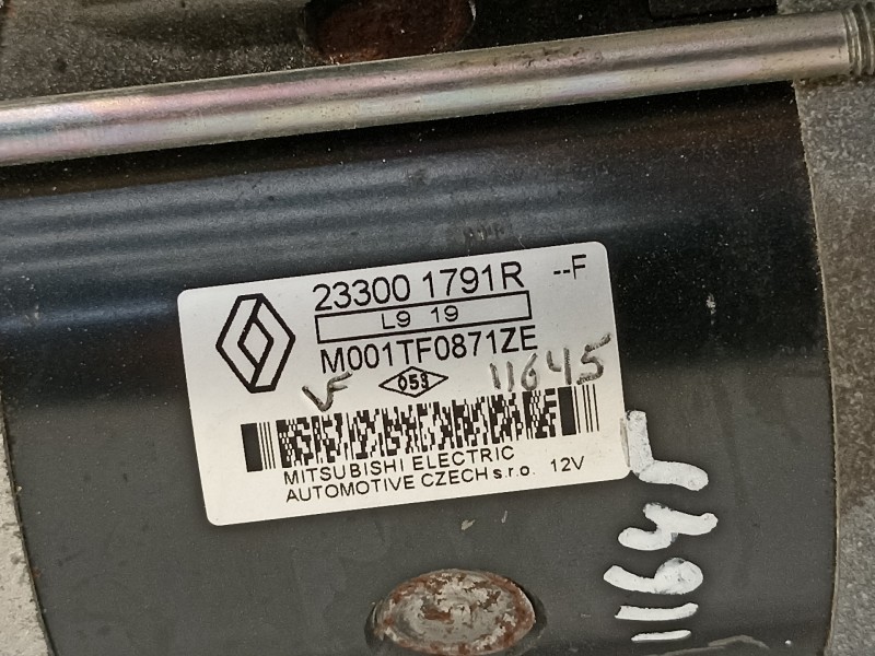 Recambio de motor arranque para renault talisman business referencia OEM IAM 233001791R  