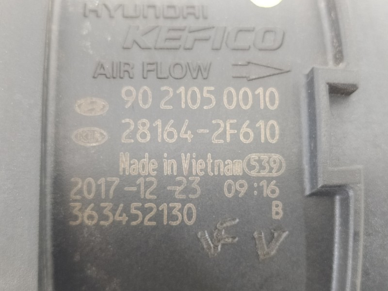 Recambio de caudalimetro para hyundai tucson kosmo 4wd referencia OEM IAM 281642F610 9021050010 363452130