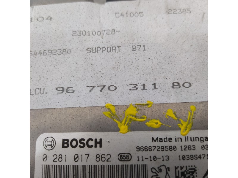 Recambio de centralita motor uce para citroën c4 lim. business referencia OEM IAM 9677031180 0281017862 