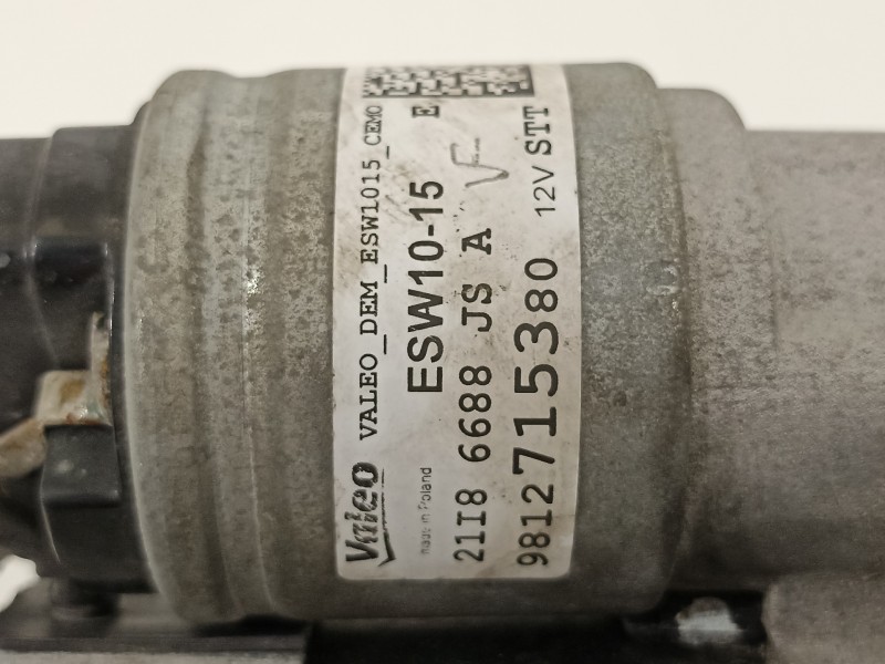 Recambio de motor arranque para peugeot 208 1.2 12v vti referencia OEM IAM 9812715380  