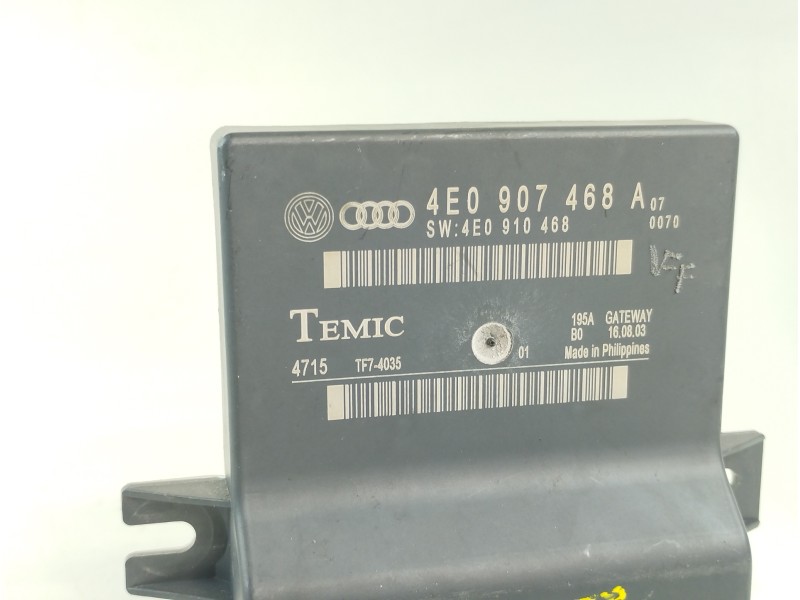 Recambio de modulo electronico para audi a8 (4e2) 3.7 quattro referencia OEM IAM 4E0907468A 4E0910468 