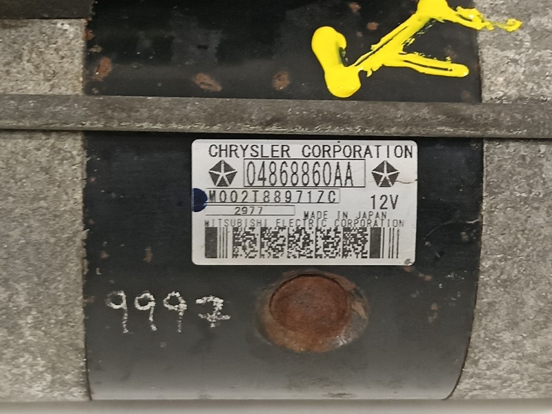 Recambio de motor arranque para chrysler grand voyager limited referencia OEM IAM 04868860AA  