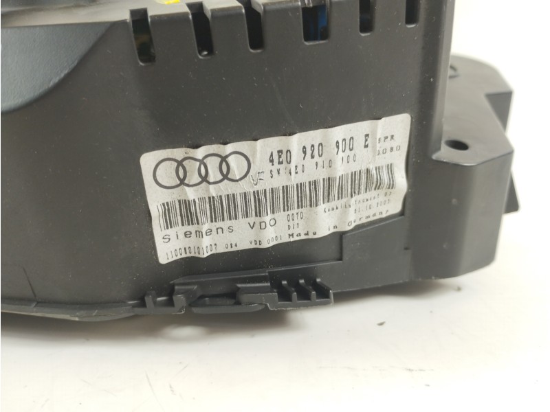 Recambio de cuadro instrumentos para audi a8 (4e2) 3.7 quattro referencia OEM IAM 4E0920900E 4E0910900 