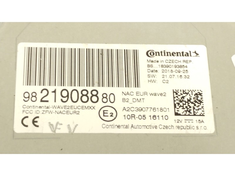 Recambio de sistema navegacion gps para peugeot 208 1.2 12v vti referencia OEM IAM 9821908880  