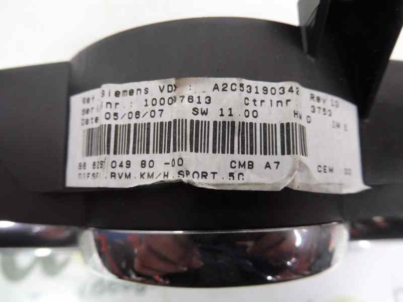 Recambio de cuadro instrumentos para peugeot 207 sw sport referencia OEM IAM 9662904980 A2C53190342 