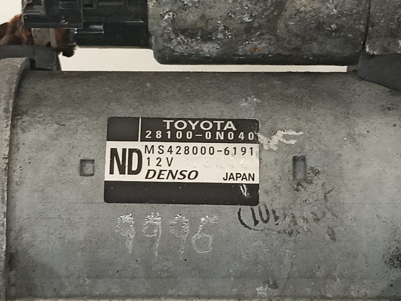 Recambio de motor arranque para toyota yaris city referencia OEM IAM 281000N040 4280006191 
