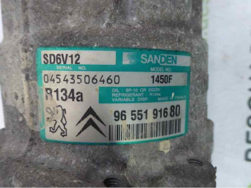 Recambio de compresor aire acondicionado para citroën c3 1.4 hdi premier referencia OEM IAM 9655191680 SD6V12 