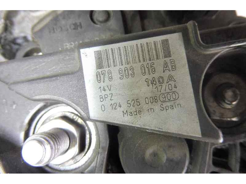 Recambio de alternador para audi a4 cabrio (8h) 2.5 tdi referencia OEM IAM 078903016AD  