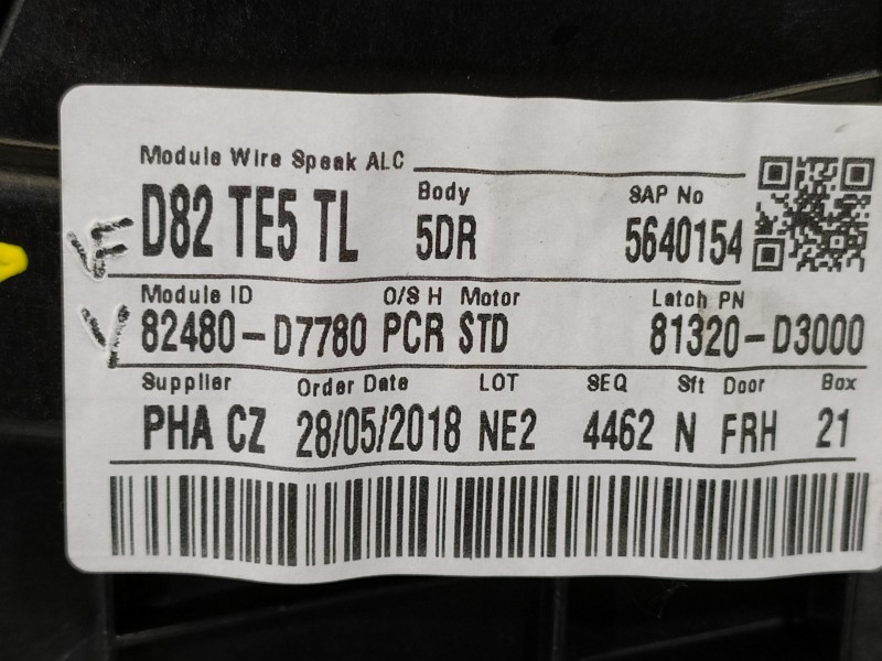 Recambio de elevalunas delantero derecho para hyundai tucson kosmo 4wd referencia OEM IAM 82480D7780 82460D7000 