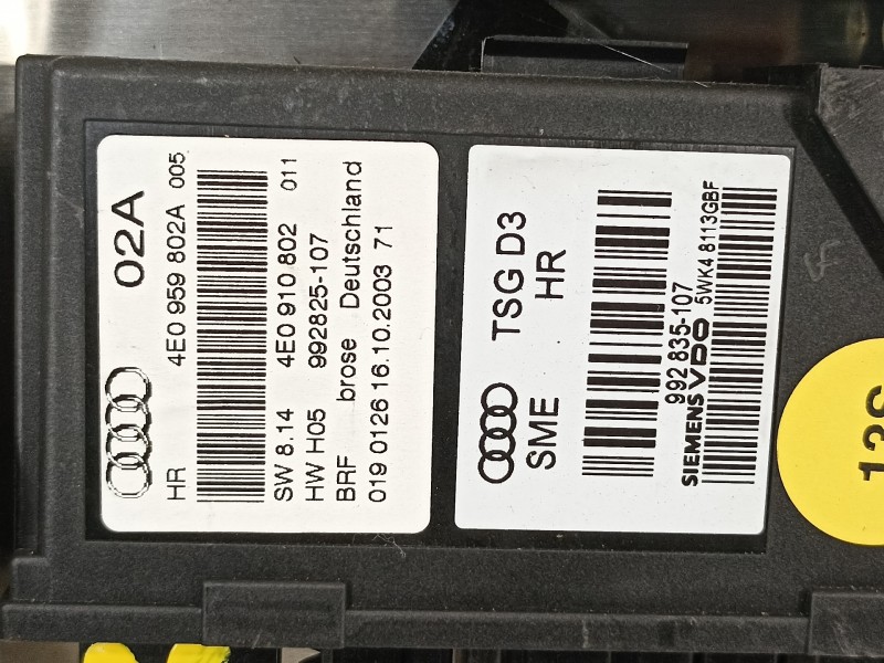 Recambio de elevalunas trasero derecho para audi a8 (4e2) 3.7 quattro referencia OEM IAM 4E0839850 4E0959802A 