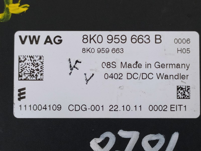 Recambio de modulo electronico para audi a5 coupe (8t) referencia OEM IAM 8K0959663B 8K0959663 