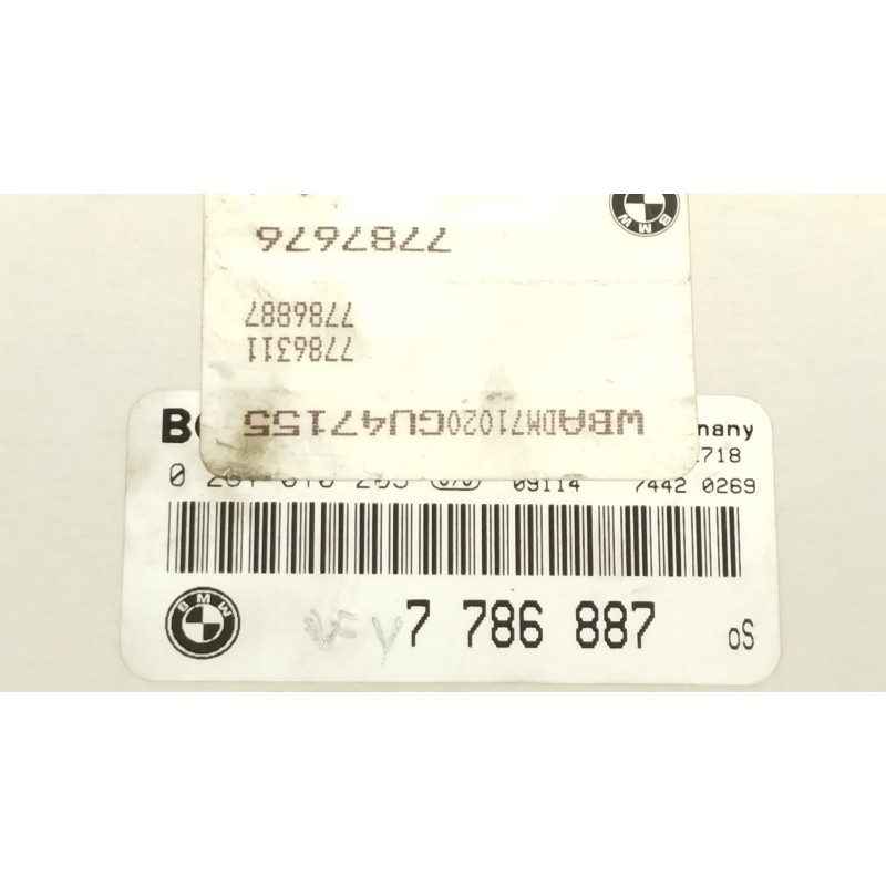 Recambio de centralita motor uce para bmw serie 5 berlina (e39) 520d referencia OEM IAM 7786887 0281010205 7787676 Recambio de centralita motor uce para bmw serie 5 berlina (e39) 520d referencia OEM IAM 7786887 0281010205 7787676