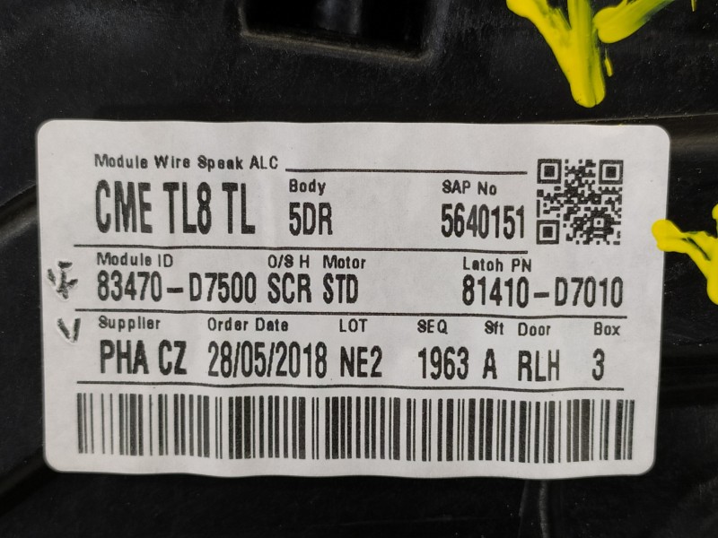 Recambio de elevalunas trasero izquierdo para hyundai tucson kosmo 4wd referencia OEM IAM 83470D7500 83450D7000 