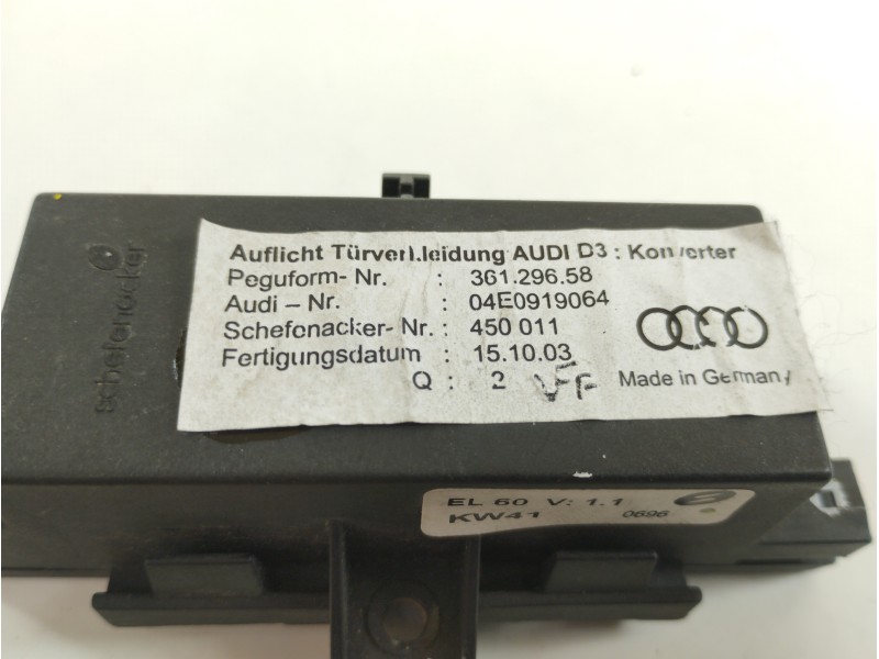 Recambio de modulo electronico para audi a8 (4e2) 3.7 quattro referencia OEM IAM 4E0919064 36129658 