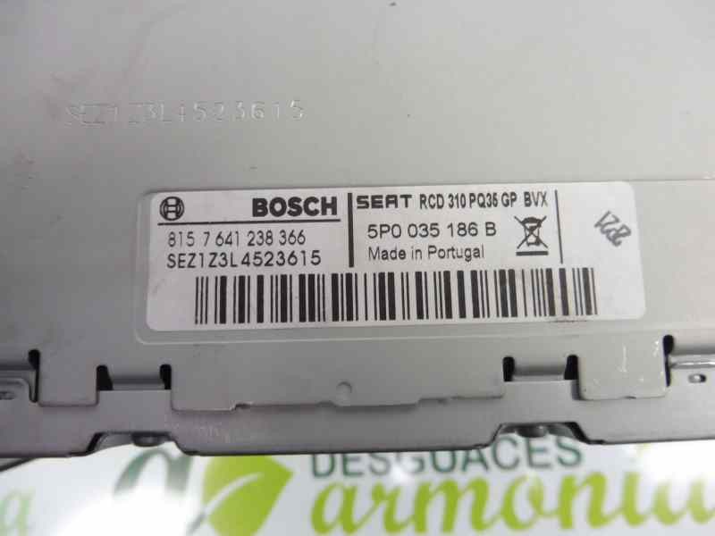 Recambio de sistema audio / radio cd para seat altea xl (5p5) reference referencia OEM IAM 5P0035186B  