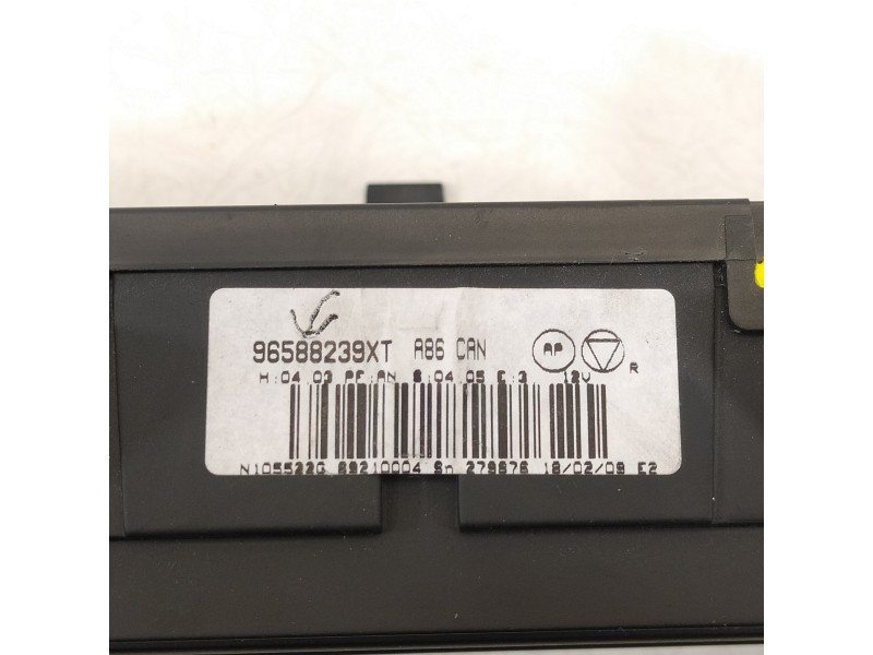 Recambio de mando climatizador para citroën c3 1.6 hdi audace referencia OEM IAM 96588239XT  