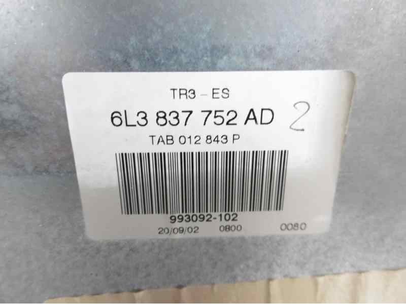 Recambio de elevalunas delantero derecho para seat ibiza (6l1) stella referencia OEM IAM 6L3837752AD 6Q2959801A 