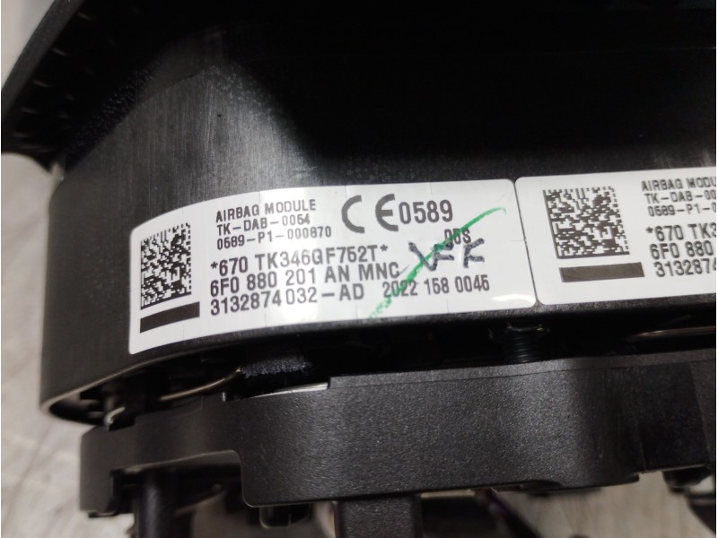 Recambio de kit airbag para seat arona xperience referencia OEM IAM 6F1857075 5QF959655 5F0880201