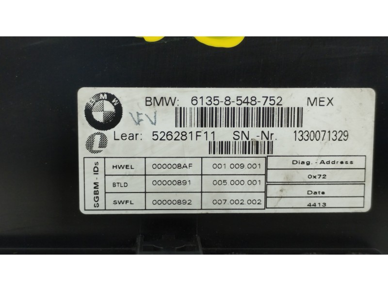 Recambio de modulo electronico para bmw k 1600 gt/gtl k 1600 gtl referencia OEM IAM 61358548752 526281F11 1330071329