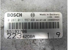 Recambio de centralita motor uce para fiat doblo (119) 1.9 jtd elx / dynamic referencia OEM IAM 55193786 0281011557  2