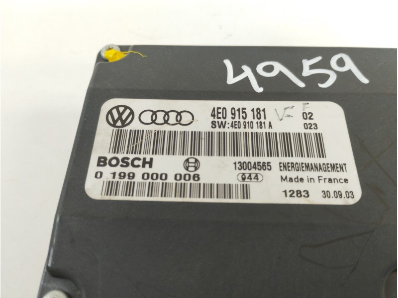 Recambio de modulo electronico para audi a8 (4e2) 3.7 quattro referencia OEM IAM 4E0915181 4E0910181A 0199000006