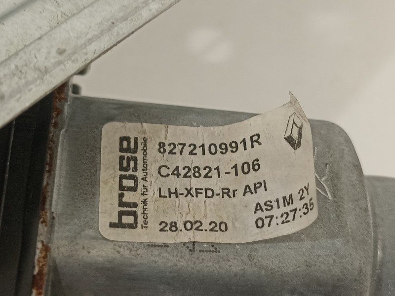 Recambio de elevalunas trasero izquierdo para renault talisman business referencia OEM IAM 827210991R  