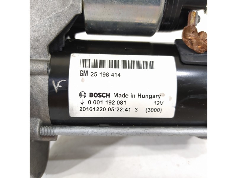 Recambio de motor arranque para opel corsa e selective referencia OEM IAM 25198414 0001192081 