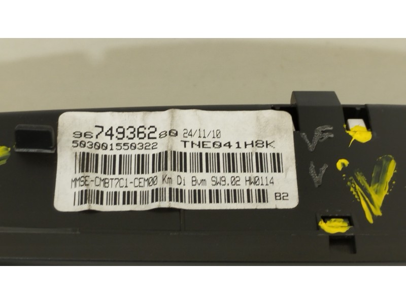 Recambio de cuadro instrumentos para peugeot 308 envy referencia OEM IAM 9674936280  