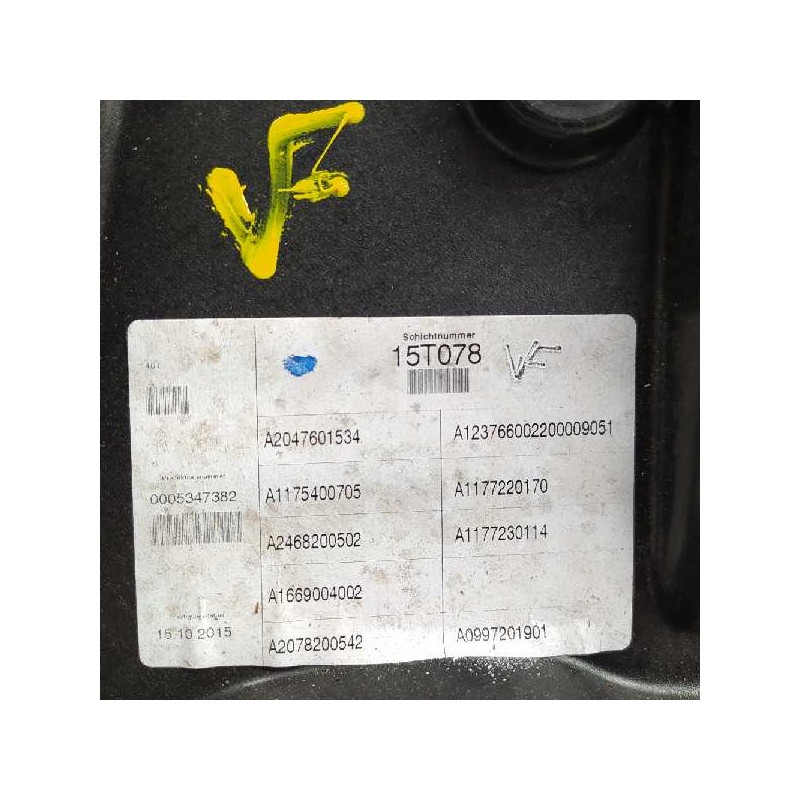 Recambio de elevalunas delantero izquierdo para mercedes-benz clase cla (w117) cla 200 cdi (117.308) referencia OEM IAM A2047601