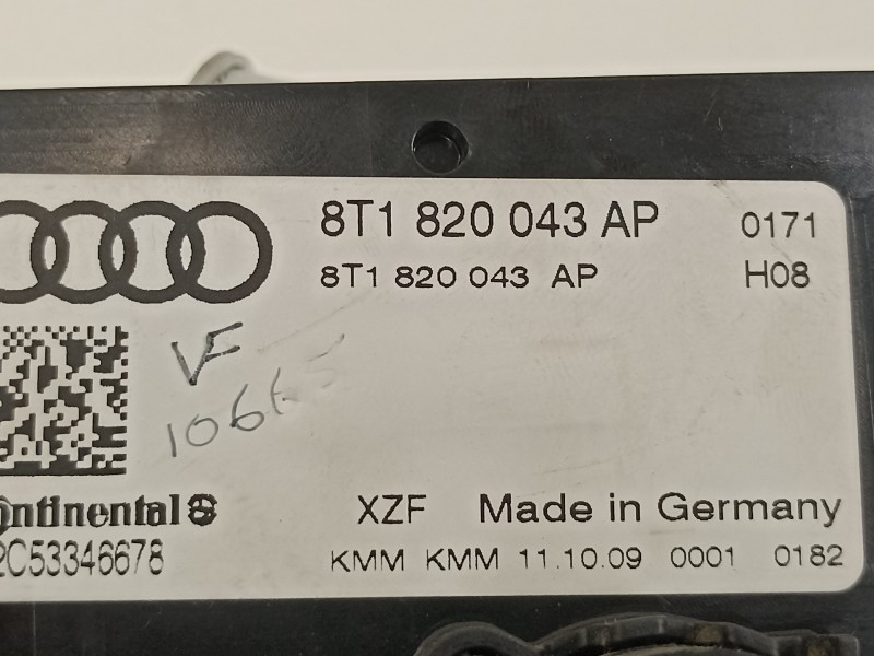 Recambio de mando climatizador para audi a5 sportback (8t) 2.0 tdi (105kw) referencia OEM IAM 8T1820043AP  