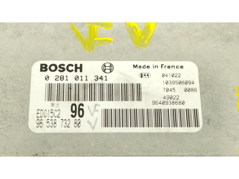 Recambio de centralita motor uce para peugeot 307 (s1) xs referencia OEM IAM 9653873280 0281011341 