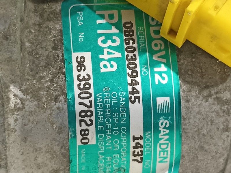 Recambio de compresor aire acondicionado para peugeot 307 (s1) xs referencia OEM IAM 9639078280  